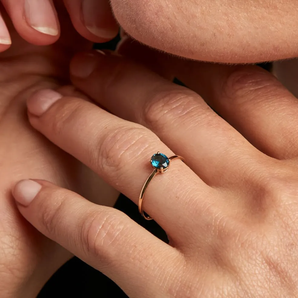 Bague Valentino Or Jaune Topaze