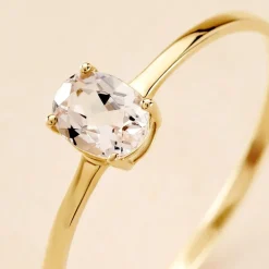 Bague Valentino Or Jaune Quartz