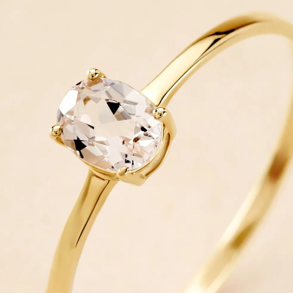 Bague Valentino Or Jaune Quartz