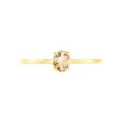 Bague Valentino Or Jaune Citrine