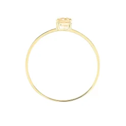 Bague Valentino Or Jaune Citrine