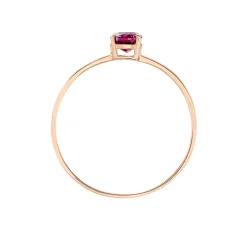 Bague Valentino Or Rose Rhodolite