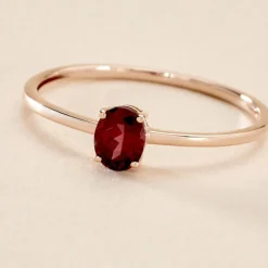 Bague Valentino Or Rose Rhodolite