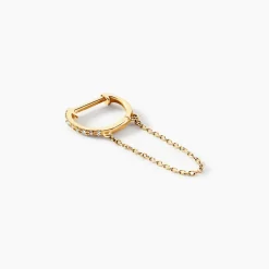 Bijou D'oreille Philomela Or Jaune Diamant