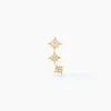 Bijou D'oreille Unitaire Arn Or Jaune Oxyde De Zirconium