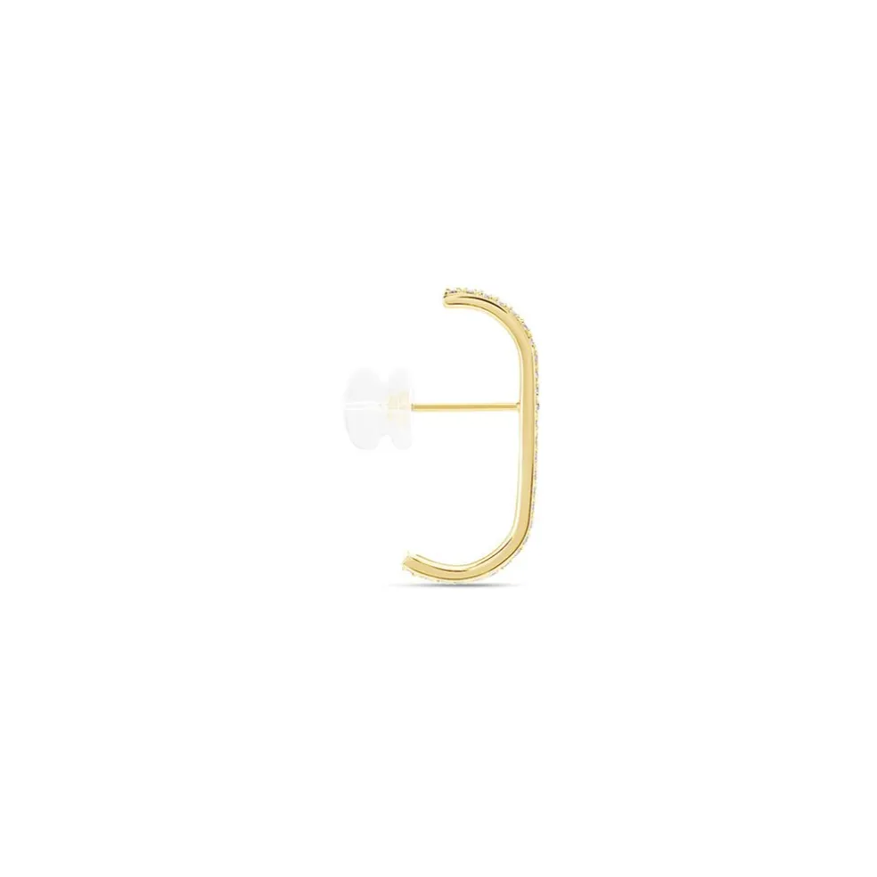 Bijou D'oreille Unitaire Mostyn Or Jaune Oxyde De Zirconium