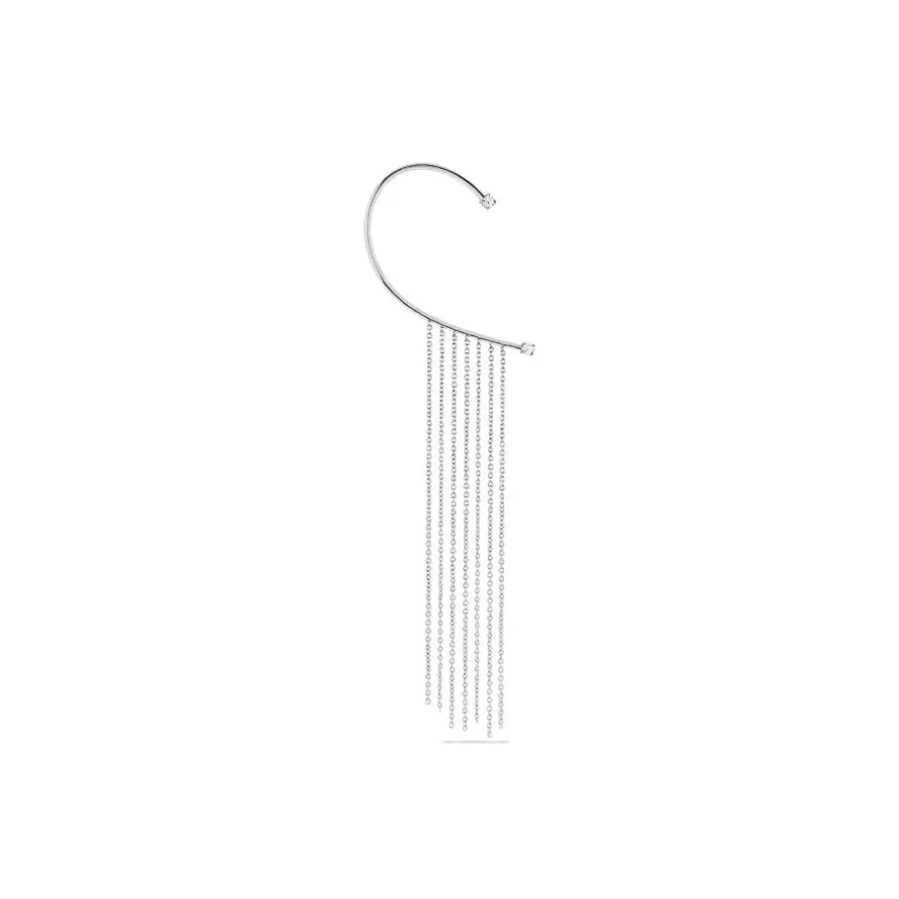Bijou D'oreille Unitaire Nexus Argent Blanc Oxyde De Zirconium