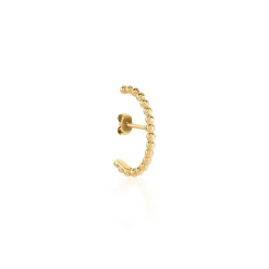 Bijou D'oreille Unitaire Pavlova Plaqué Or Jaune