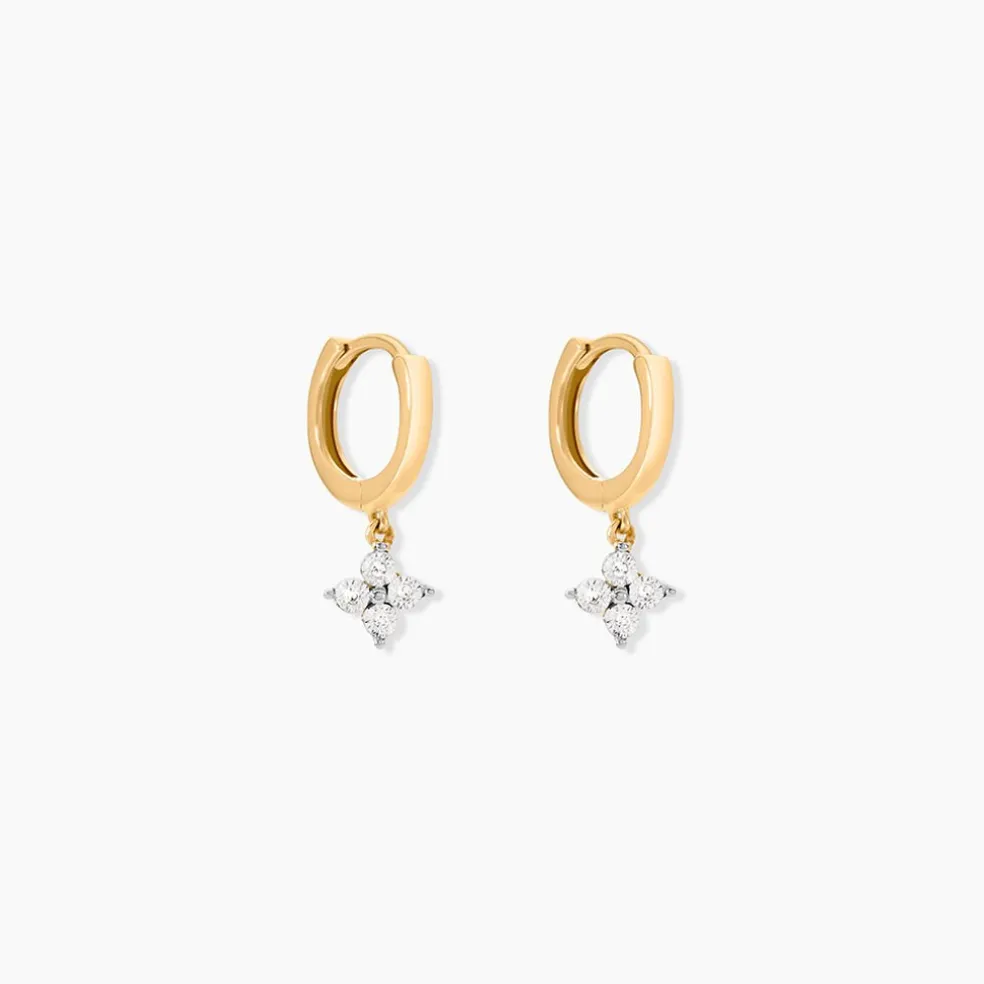 Bijoux D'Oreilles Eternal Spring Or Jaune Diamant