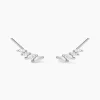 Bijoux D'oreilles Juanie Argent Blanc Oxyde De Zirconium