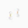 Bijoux D'oreilles Seona Or Jaune Perle De Culture