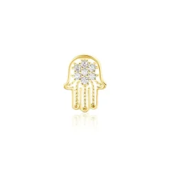 Boucle D'oreille Fachtna Or Jaune Oxyde De Zirconium