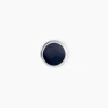 Boucle D'oreille Puce Unitaire Maurus Argent Blanc Email