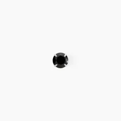 Boucle D'oreille Puce Unitaire Niels Argent Blanc Oxyde De Zirconium