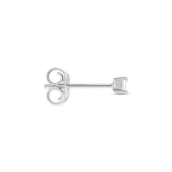 Boucle D'oreille Puces Myralie Or Blanc Diamant