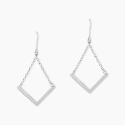 Boucles D'oreilles Argent Blanc  Lakia