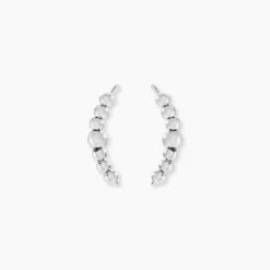 Boucles D'oreilles Grimpantes Argent Flamell