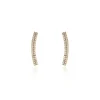 Boucles D'oreilles Grimpantes Jennyferine Plaqué Or Jaune Oxydes