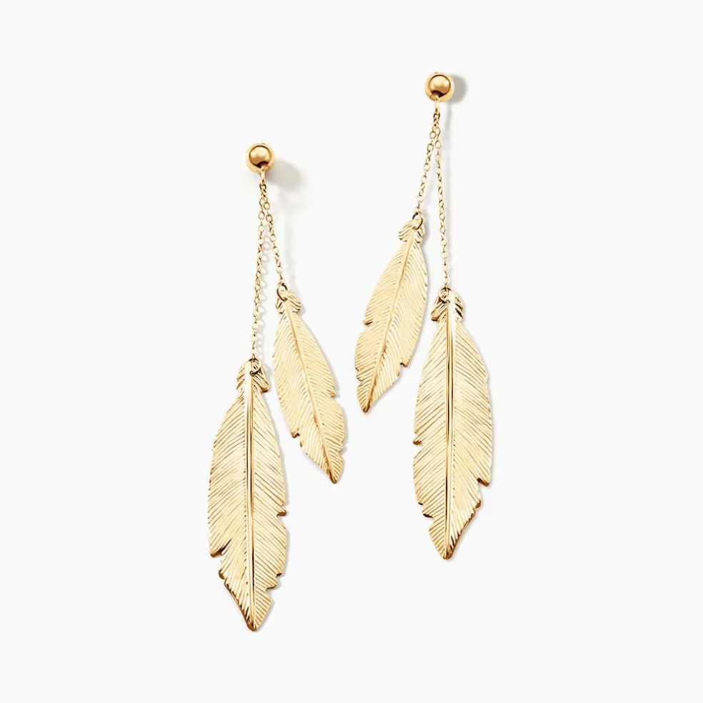 Boucles D'oreilles Pendantes Soline Or Jaune
