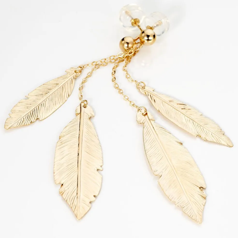 Boucles D'oreilles Pendantes Soline Or Jaune