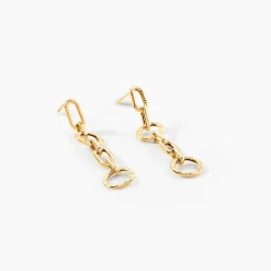 Boucles D'Oreilles Pendantes Ysia Or Jaune