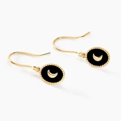 Boucles D'oreilles Pendantes Nebuleor Or Jaune