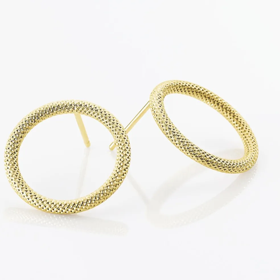 Boucles D'oreilles Pendantes Gracieuse Or Jaune