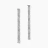 Boucles D'oreilles Pendantes Kelline Argent Blanc
