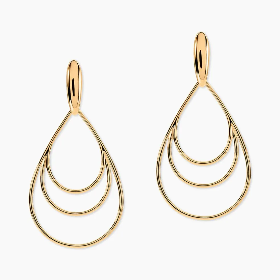 Boucles D'oreilles Pendantes Jenyfer Plaqué Or Jaune