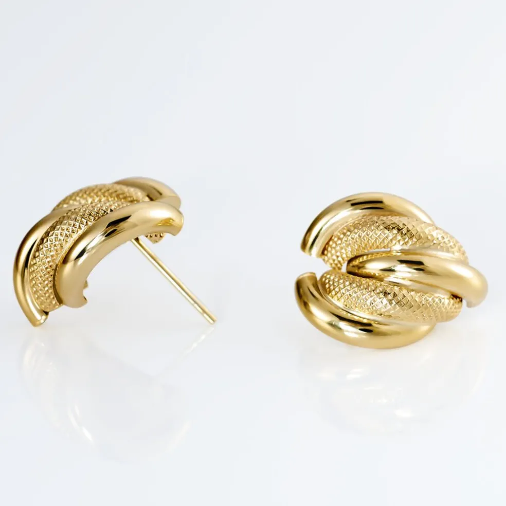 Boucles D'oreilles Pendantes Garda Or Jaune
