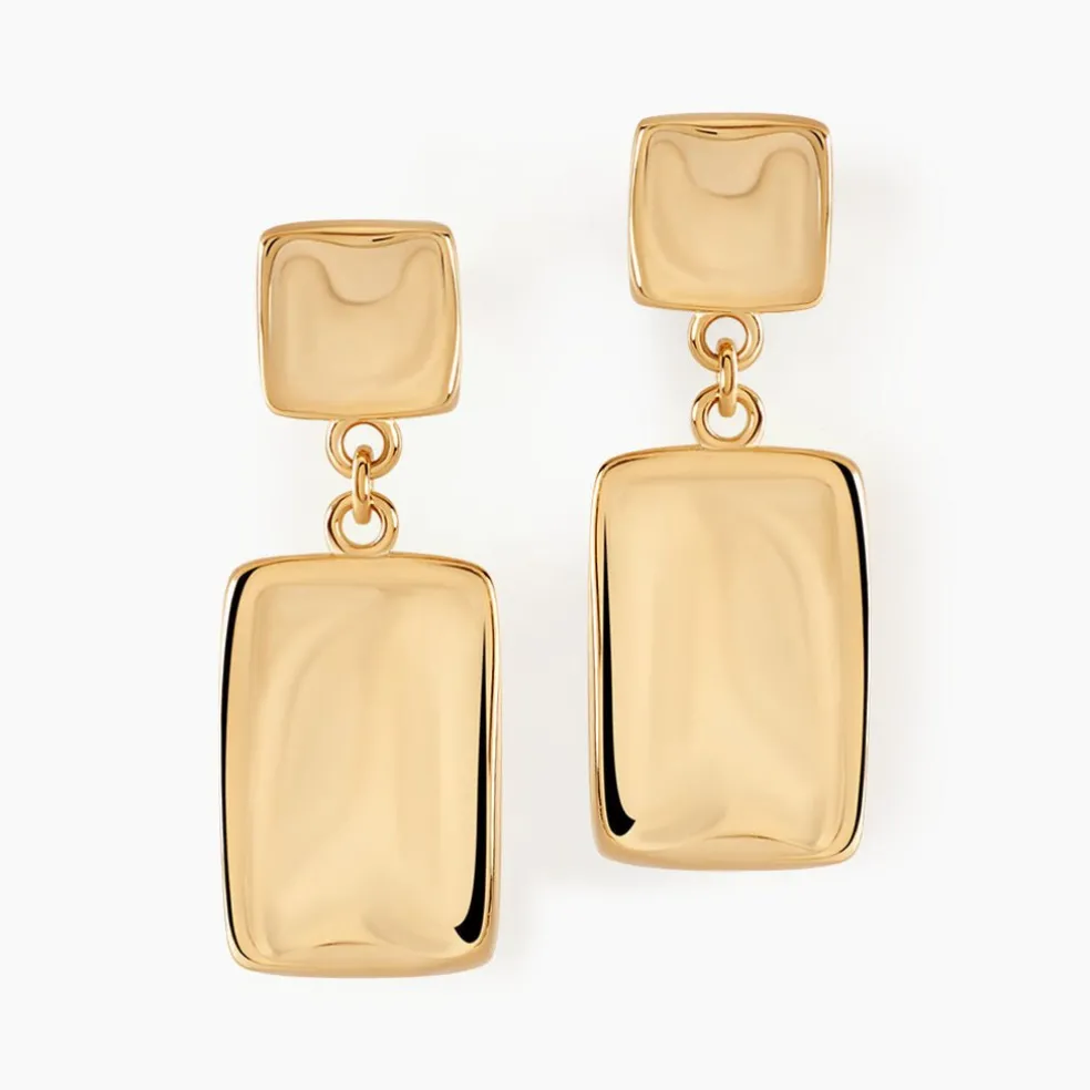 Boucles D'oreilles Pendantes Organica Or Jaune
