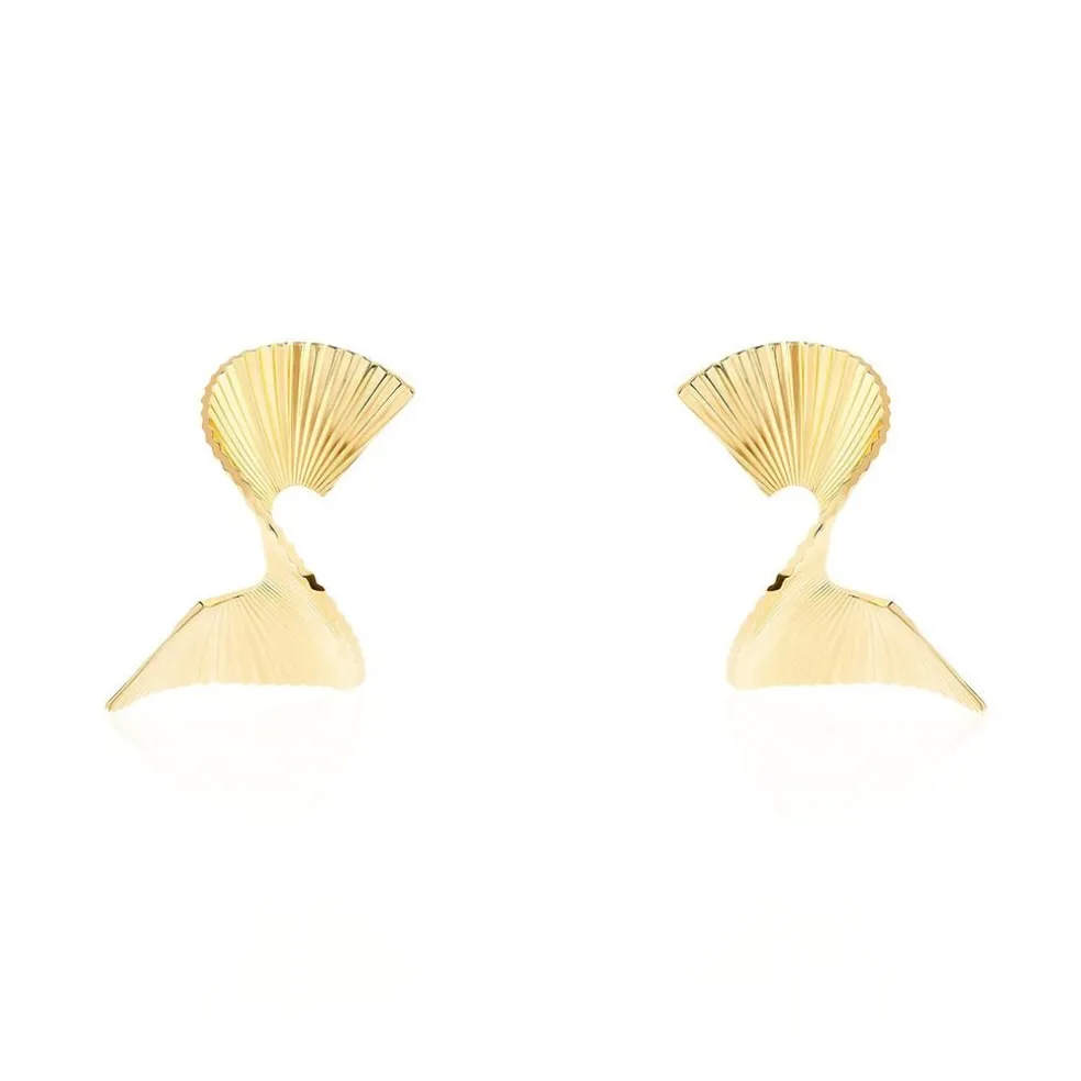 Boucles D'oreilles Pendantes Scarlett Acier Jaune