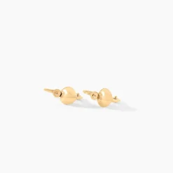 Boucles D'oreilles Pendantes France-marie Coeur Or Jaune