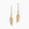 Boucles D'oreilles Pendantes Hanae Plaqué Or Jaune