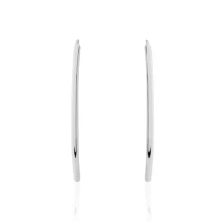 Boucles D'oreilles Pendantes Bira Argent Blanc
