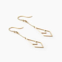 Boucles D'oreilles Pendantes Swanny Or Jaune