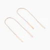Boucles D'oreilles Pendantes Pink Or Rose