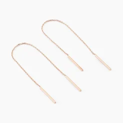 Boucles D'oreilles Pendantes Pink Or Rose