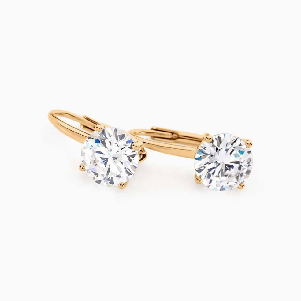 Boucles D'oreilles Pendantes Fippe Oxydes De Zirconium