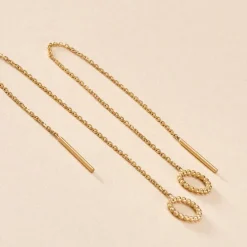 Boucles D'oreilles Pendantes Albya Or Jaune