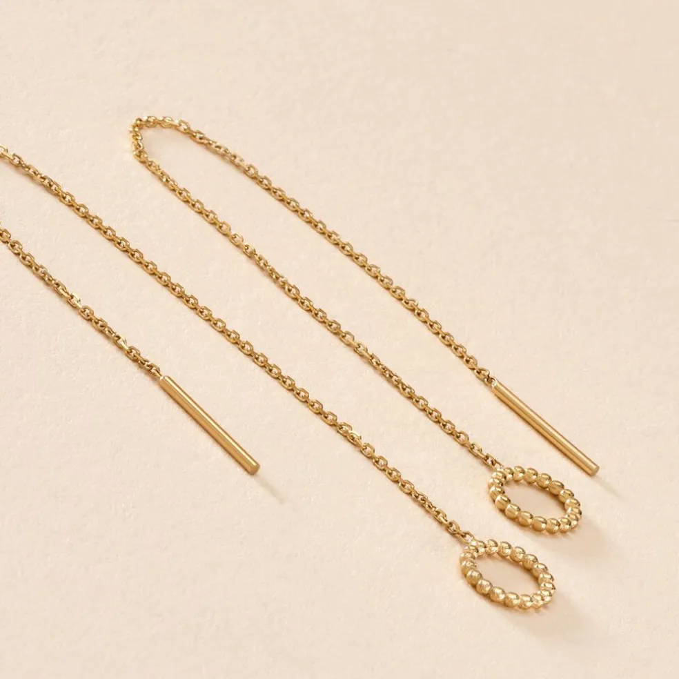 Boucles D'oreilles Pendantes Albya Or Jaune