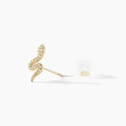 Boucles D'oreilles Pendantes Dorilis Or Jaune Oxyde De Zirconium
