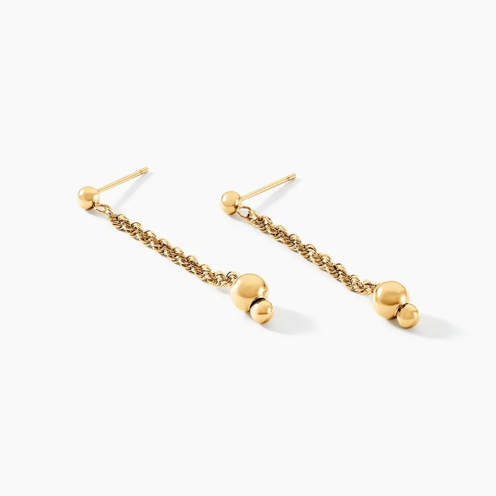 Boucles D'oreilles Pendantes Dayton Or Jaune