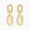 Boucles D'Oreilles Pendantes Cesaria Or Jaune