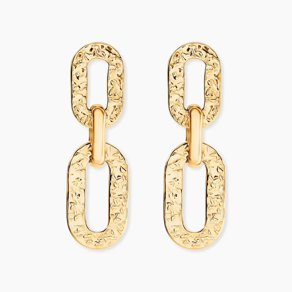 Boucles D'Oreilles Pendantes Cesaria Or Jaune