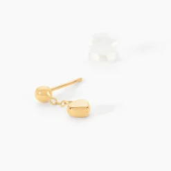 Boucles D'oreilles Pendantes Anne-maudae Pendantes Coeurs Or Jaune