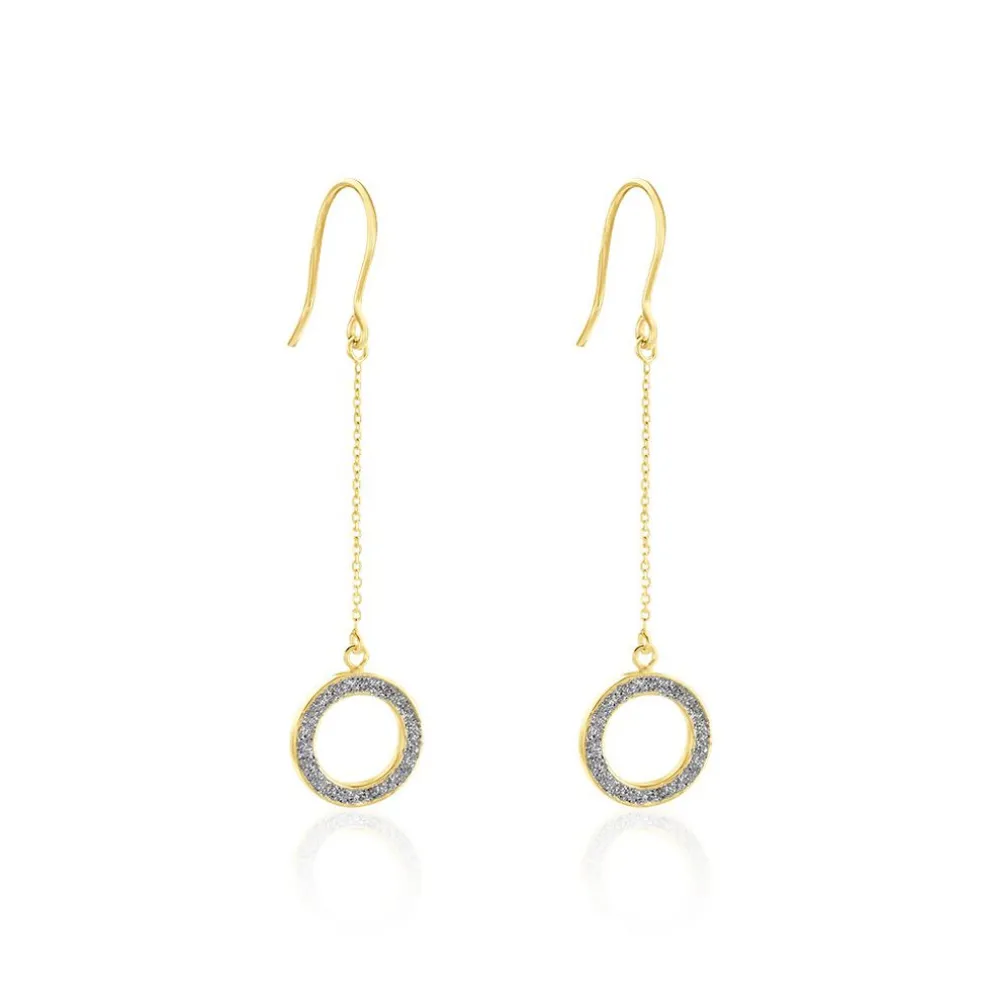 Boucles D'oreilles Pendantes Audria Or Jaune