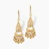 Boucles D'oreilles Pendantes Cherki Or Jaune