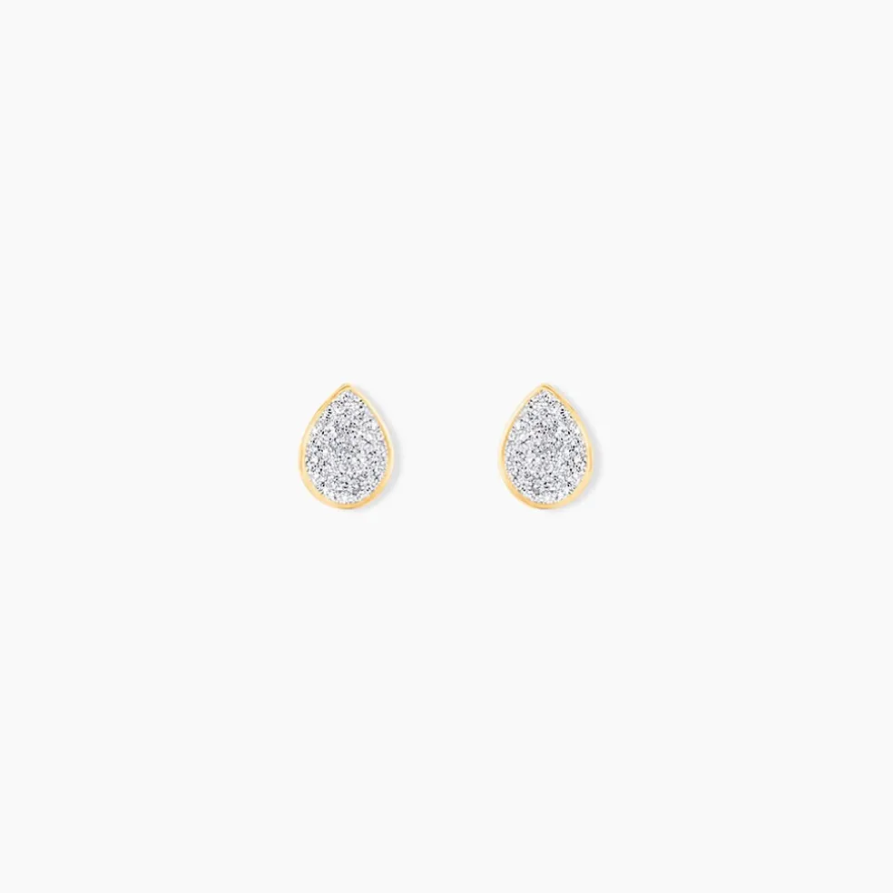 Boucles D'oreilles Puces Anitta Or Jaune