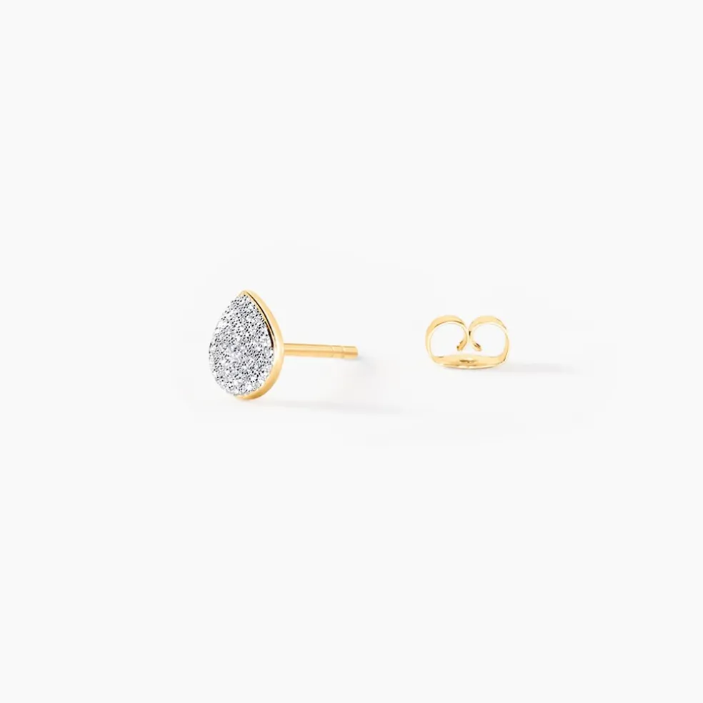 Boucles D'oreilles Puces Anitta Or Jaune
